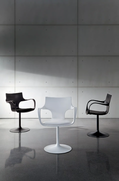 FLÛTE - Swivel polypropylene chair by Sovet italia - view 3